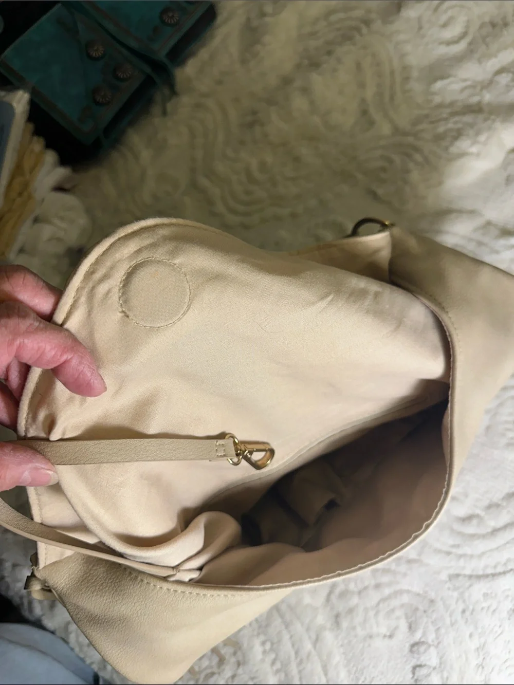 Browning beige Hobo conceal and carry shoulder Bag with Braided Detail